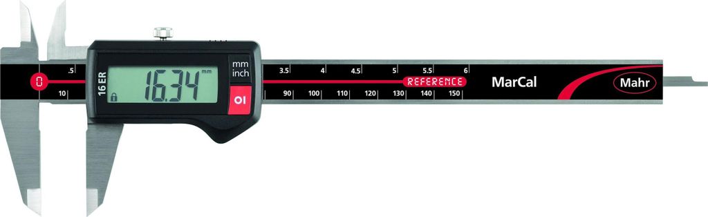 Mahr MarCal 16 ER digitaler Messschieber Messbereich 0-150 mm, eckiges Tiefenmaß