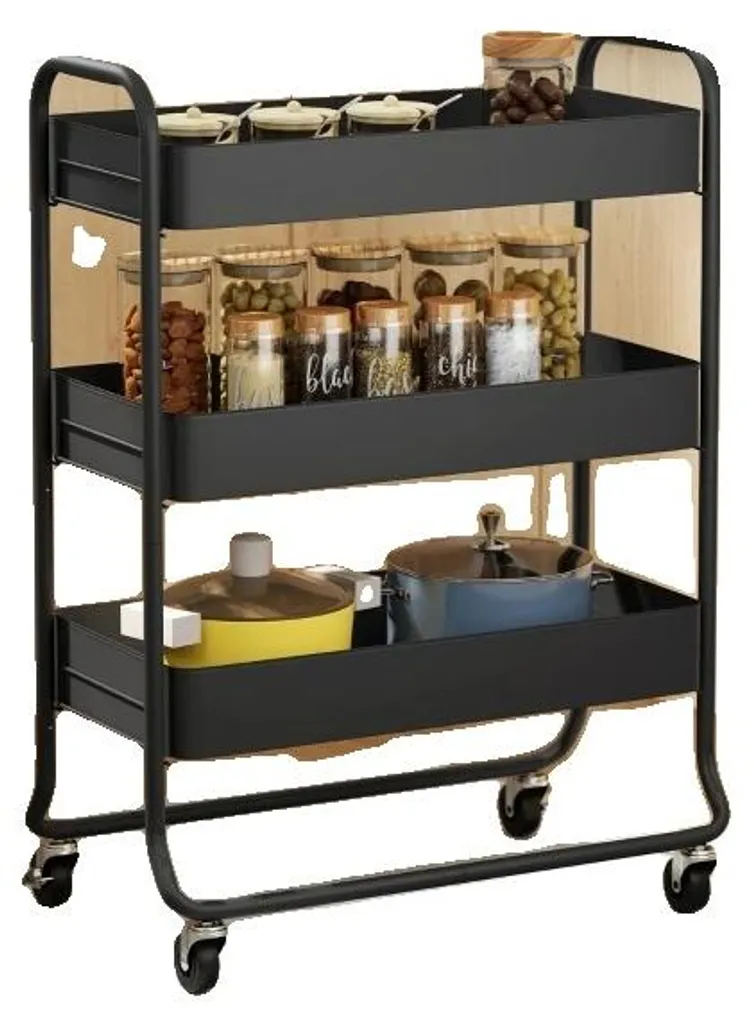 Chariot de service mobile pour cuisine et cellier - Montage ultra simple