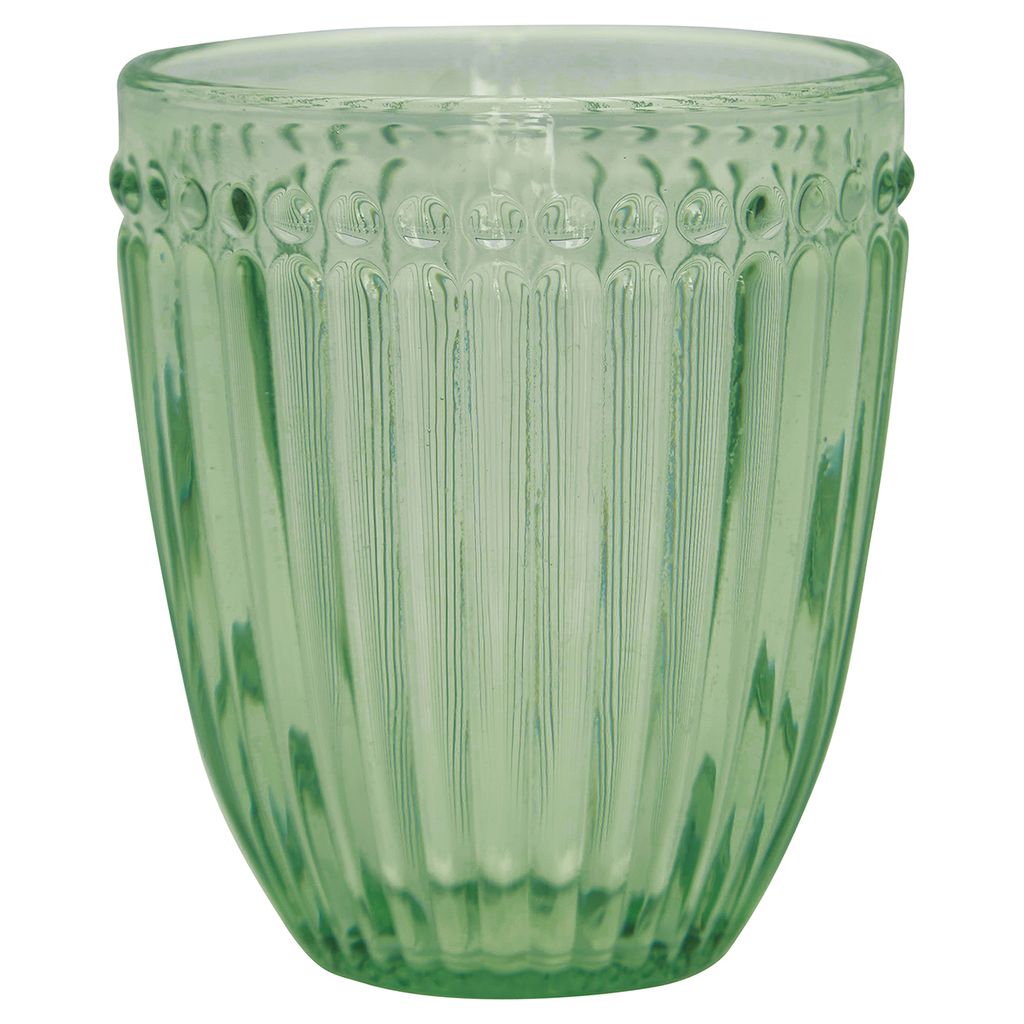 Greengate Alice Glass Water pale green 9 cm