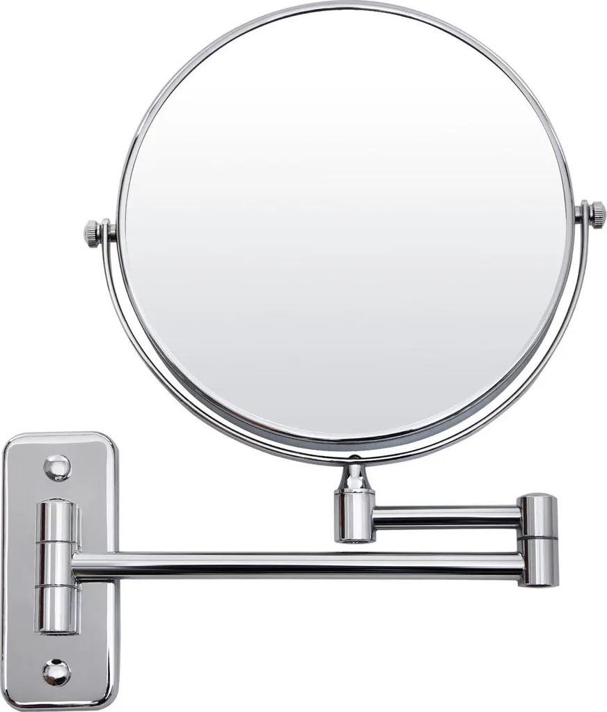 Miroir cosmétique pour rasage et maquillage de précision avec extension 10x
