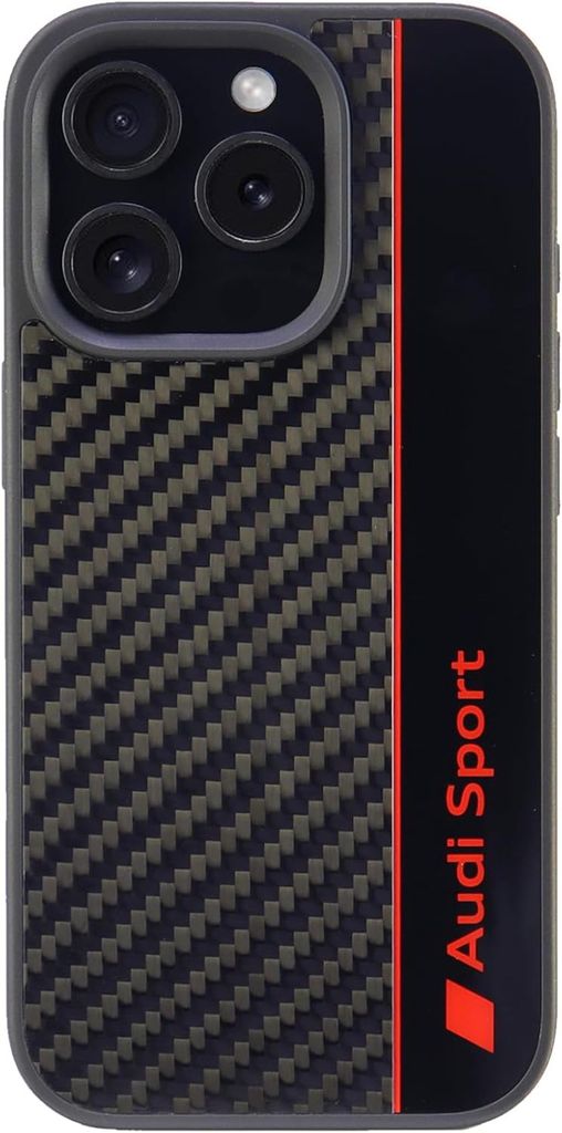 Audi Carbon Fiber Stripe Iphone 16 Pro 6.3 Czarny/Nero Immagine del prodotto 