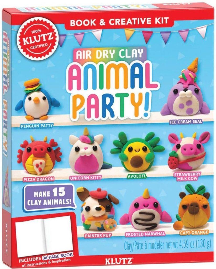 Air Dry Clay: Animal Party