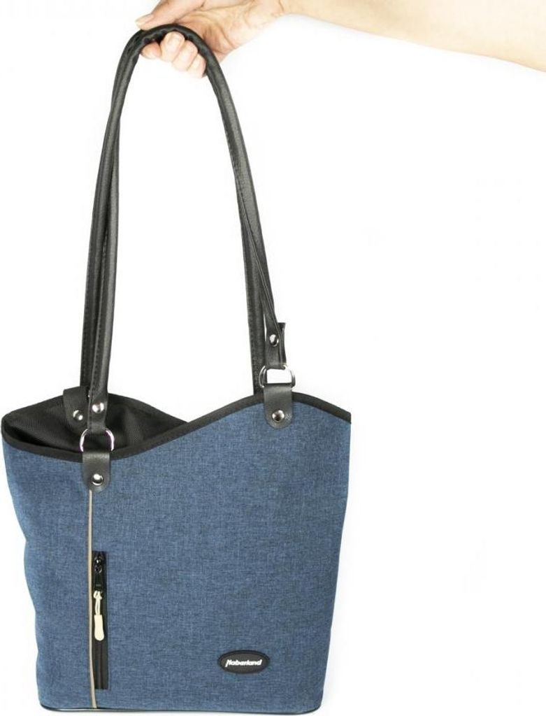 Haberland Lenkertasche Melanie blau - flexible Rucksack-Lenkertasche mit KLIC...