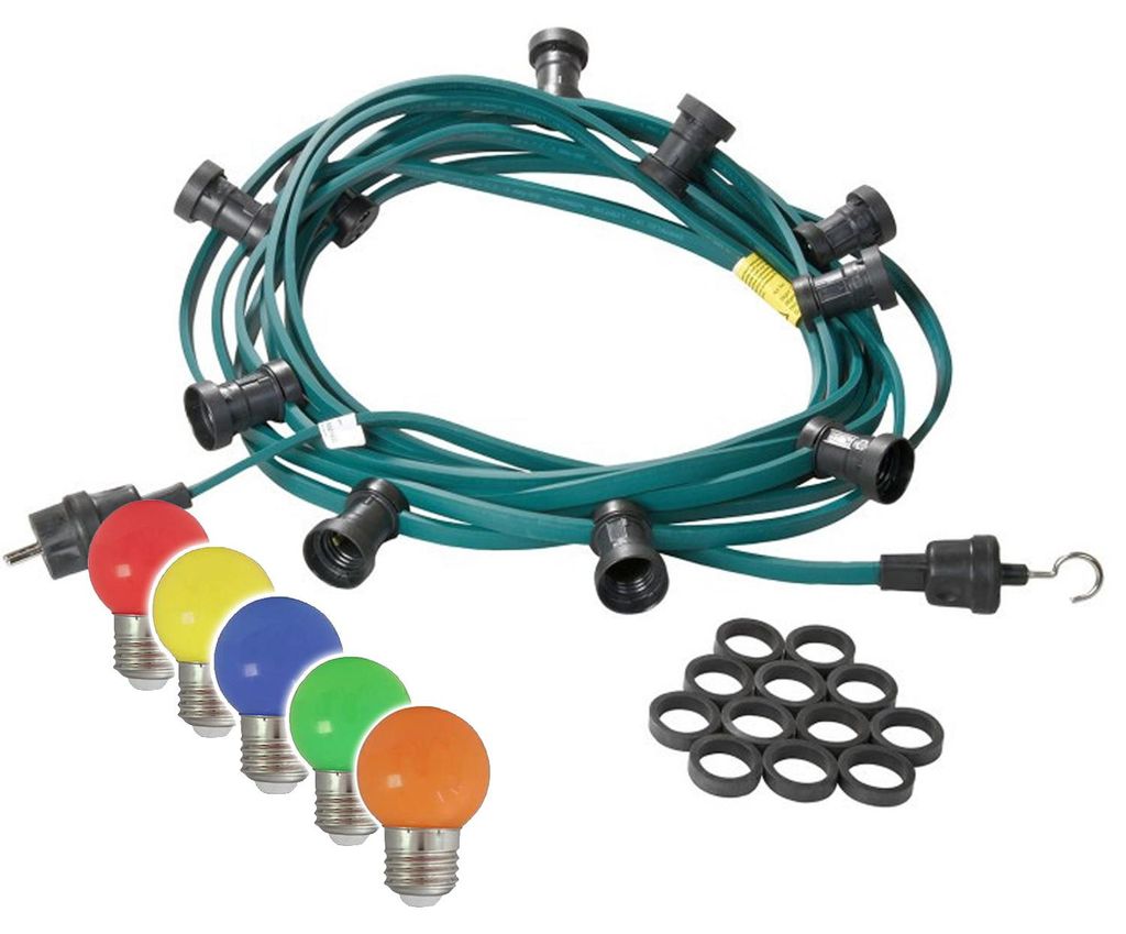Illu-/Partylichterkette grün 20m - Außenlichterkette -  Produktbild 