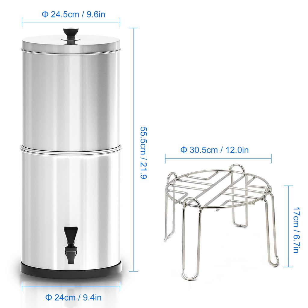 Schwerkraft-Wasserfiltersystem Wasserfiltrationseimer fuer Produktbild 4