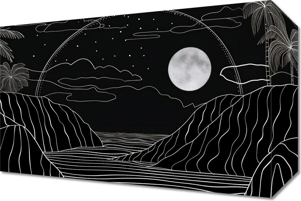 Bild 30x20cm Aura der nächtlichen Tropen