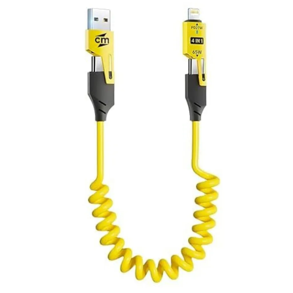 Cavo Auto 4 in 1 USB-C 65W SPRINTCHARGE - 1,5m di Pura Forza