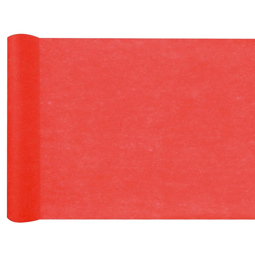 Tischläufer Vlies Dekostoff 30 cm x 25 m - Rot Produktbild 