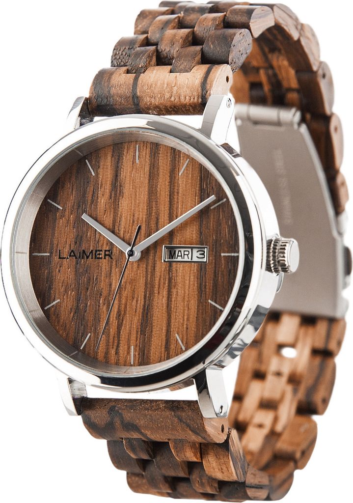 LAiMER Herren Uhr 0064 Roberto Zebranoholz Automatik mit Produktbild 