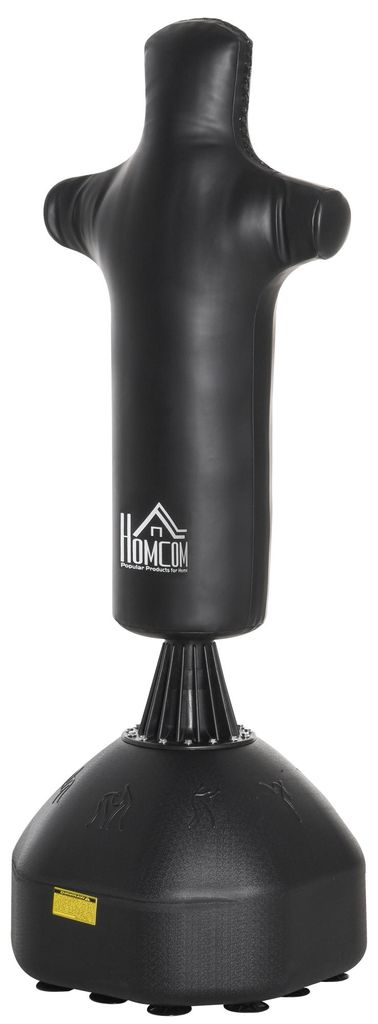 HOMCOM Standaard bokszak, 180 cm, zwarte bokszakstandaard Productafbeelding 