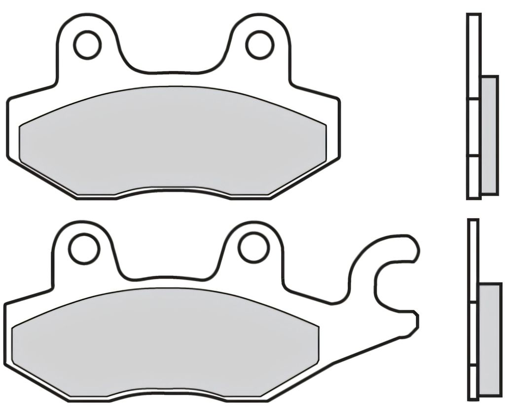 Brembo 07071 Organische Bremsbeläge Silber  Silber One Size Produktbild 