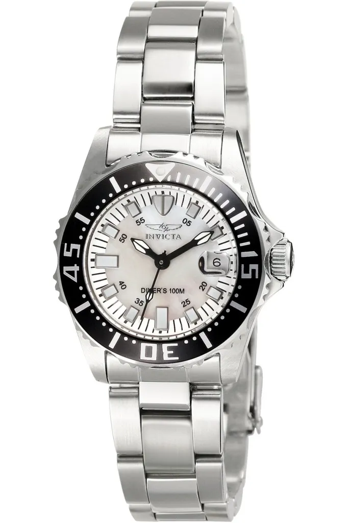 Invicta Pro Diver 2958 Orologio da Donna - Impermeabile - Analogico - Movimento Quarzo - acciaio inossidabile con quadrante bianca - 30mm
