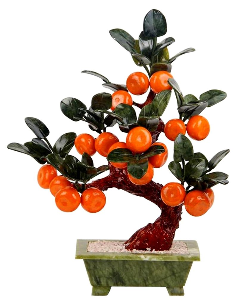 Künstliche Blumen und Pflanzen, Bonsai Baum Kumquat Topfpflanzen für die Innendekoration