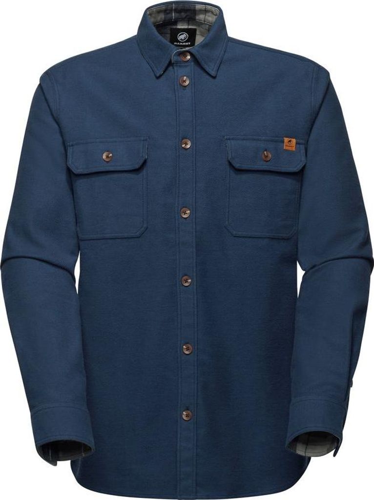 Tamaro Overshirt Men, Longsleeve Shirt Herren - Mammut, Farbe:marine, Größe:M