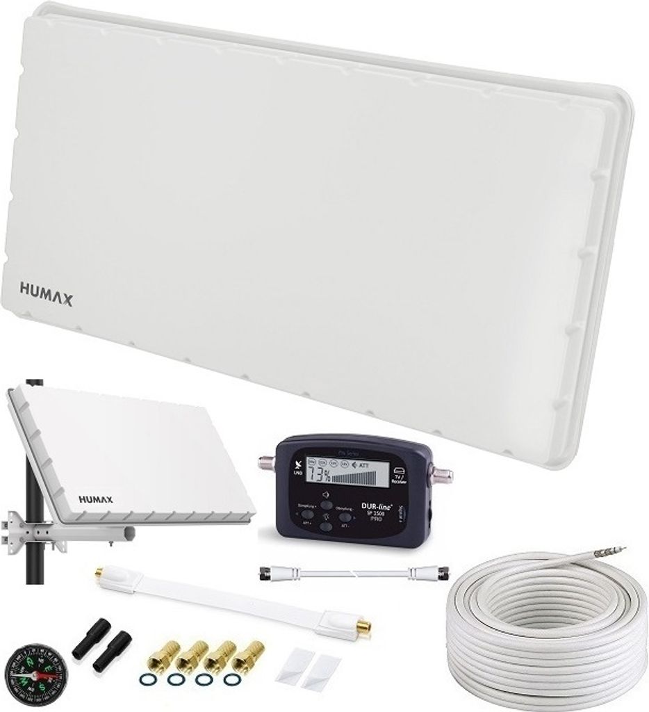 Humax Single Flat Sat Flachantenne H39D SET Produktbild 
