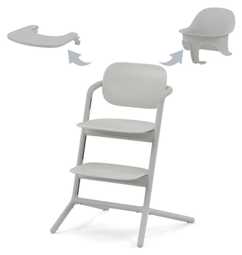 Cybex Lemo 3-in-1-Hochstuhl-Set Suede Grey Produktbild 