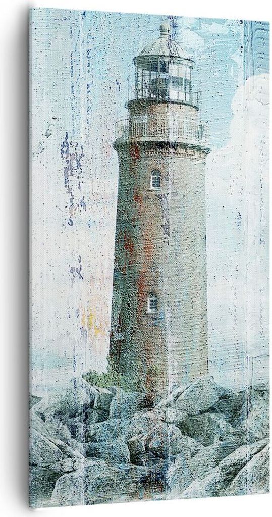 Bild auf Leinwand - Leinwandbild - laterne rock - 65x120cm - Wand Bild - Wanddeko - Wandbilder - Leinwanddruck - Bilder - Kunstdruck - Wanddekorati...