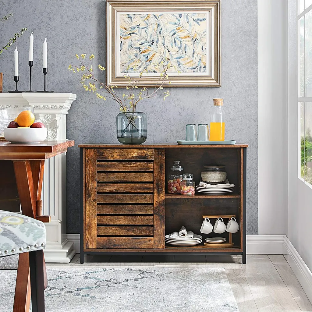 Buffet de rangement gain de place pour optimiser l'espace du salon