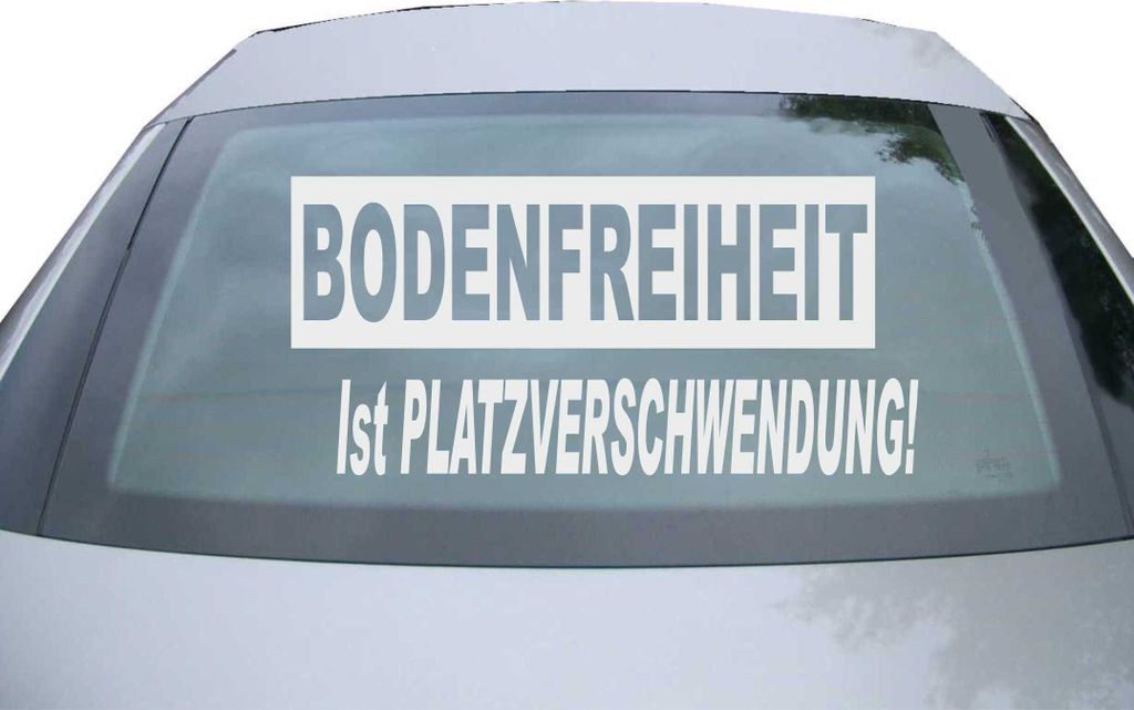 Indigos UG - Aufkleber Heckscheibe & Motorklappe DE6171 - silber - 600x285 mm - bodenfreiheit - Auto Scheiben Fenster Heckklappe Tuning Racing JDM ...