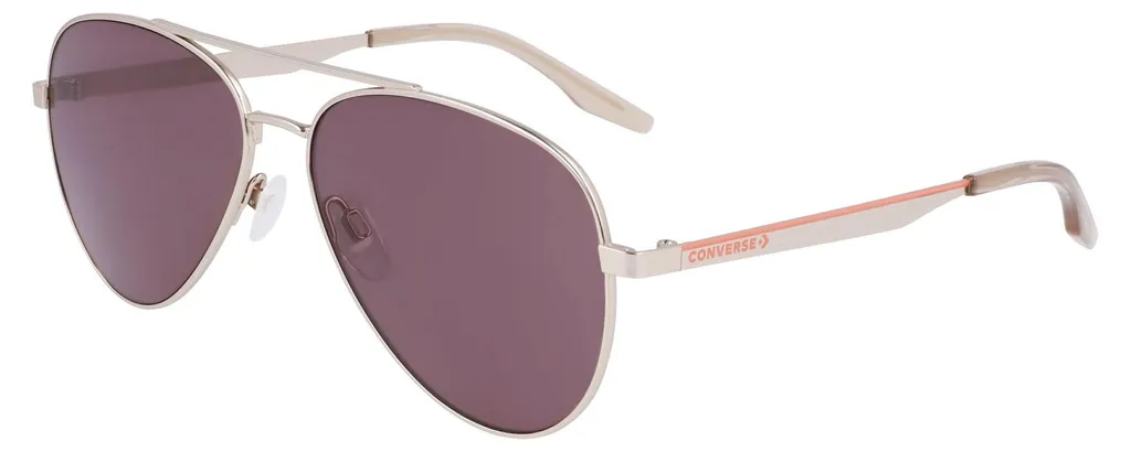 Lunettes de soleil Converse CV105S Elevate Aviateur en métal argenté