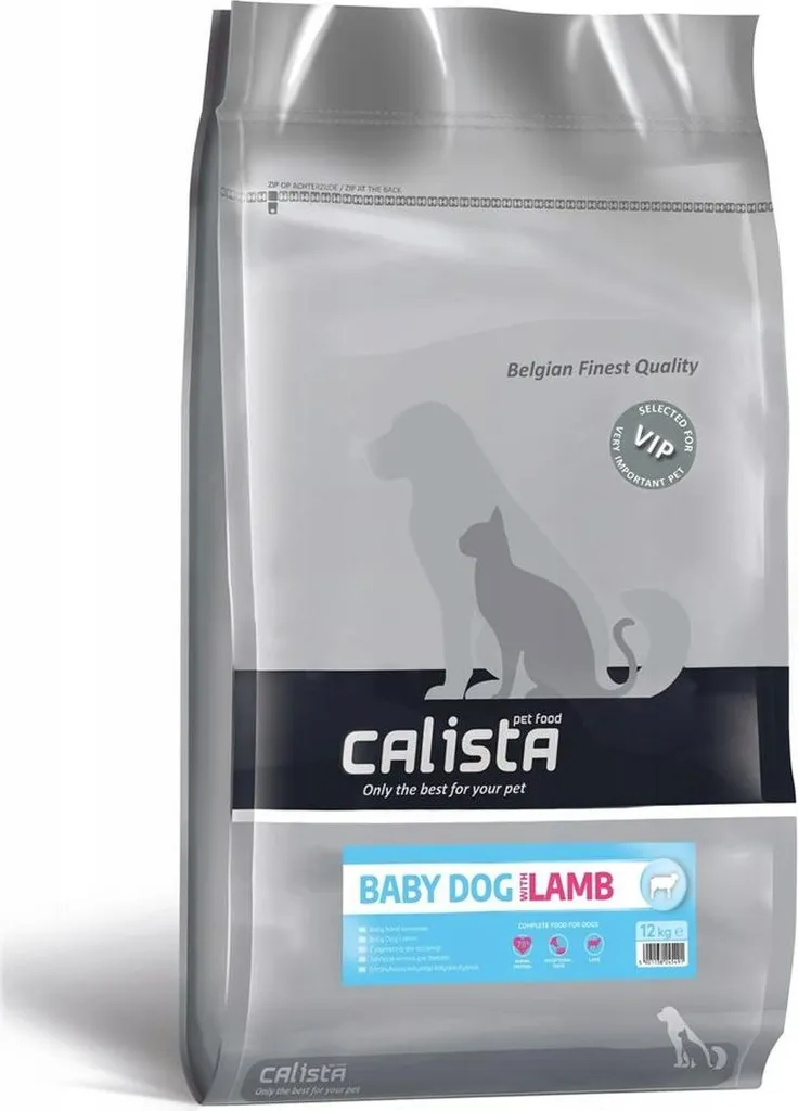 Croquettes chiot Calista Baby Dog à l'agneau haute digestibilité 12kg
