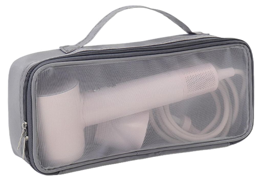 Reise-Haartrocknertasche mit Reißverschluss, Aufbewahrungstasche für Lockenstäbe, staubdichte Haartrocknertasche mit Griff, Organizer für Dyson...