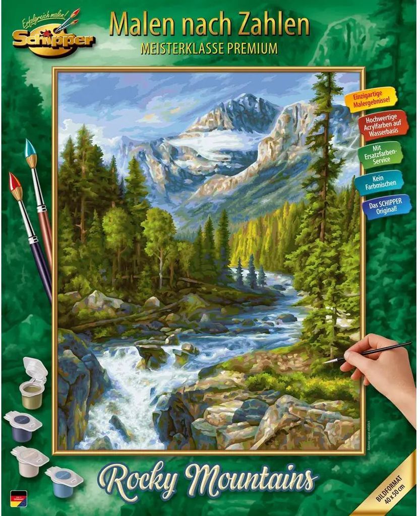 Malen nach Zahlen|Schipper Malen nach Zahlen - Rocky Mountains