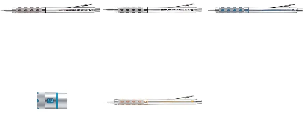 Critérium Professionnel Pentel Graphgear 1000 Argent 0,3 mm Précis