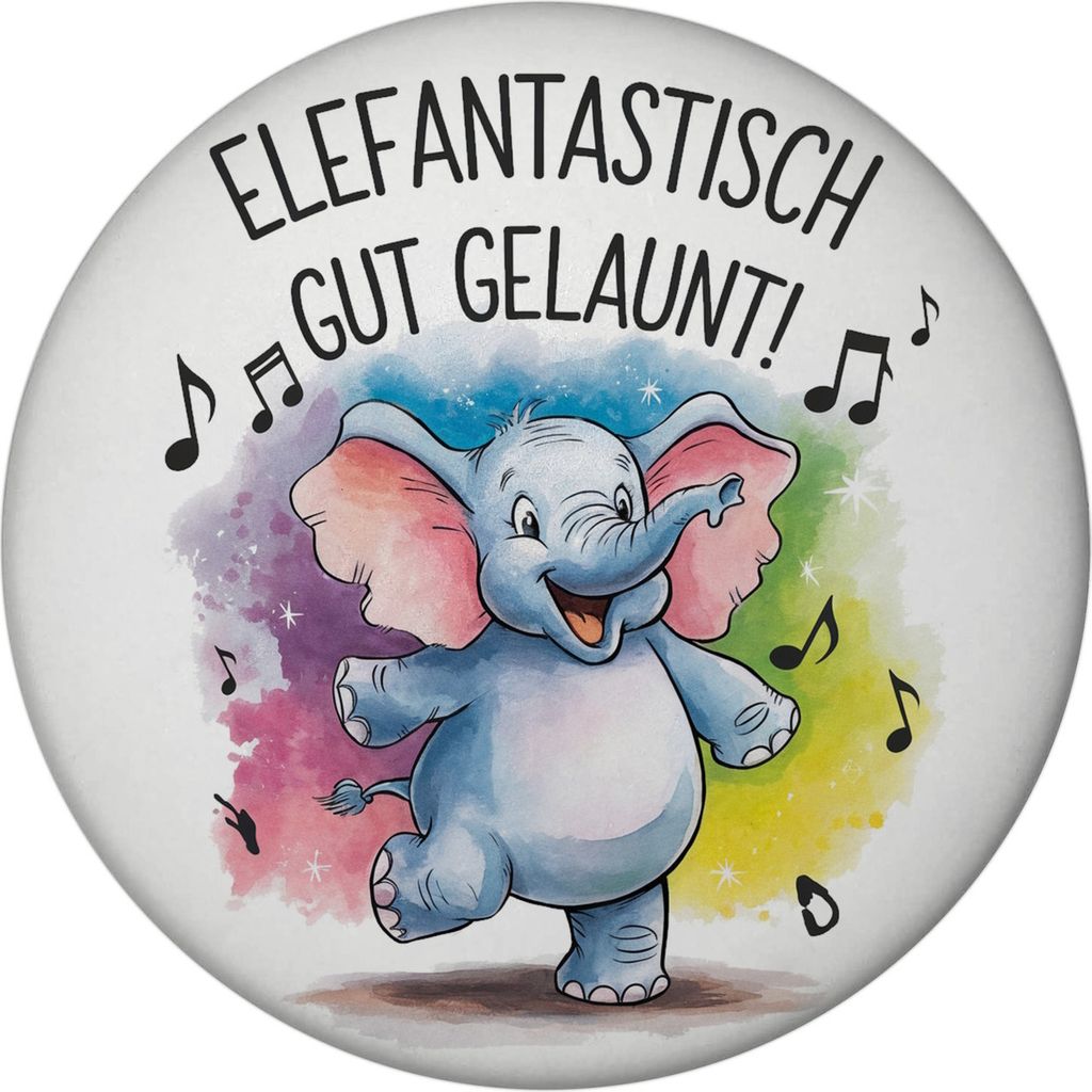 Tanzender Elefant - Elefantastisch gut gelaunt Magnet