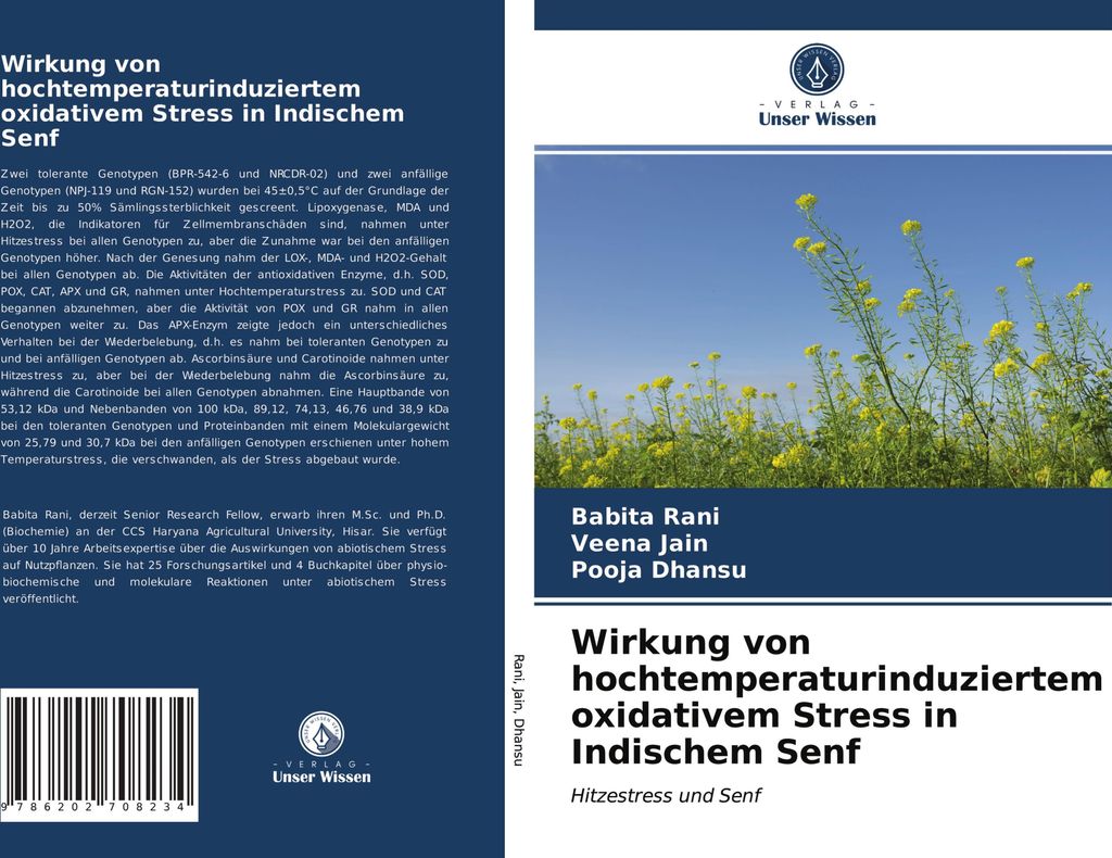 Wirkung von hochtemperaturinduziertem oxidativem Stress in Indischem Senf
