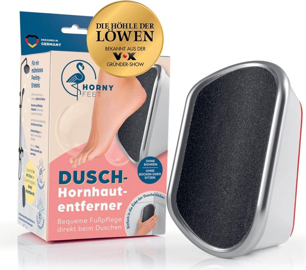 HornyFeet callus remover per la doccia | Lima per calli Immagine del prodotto 