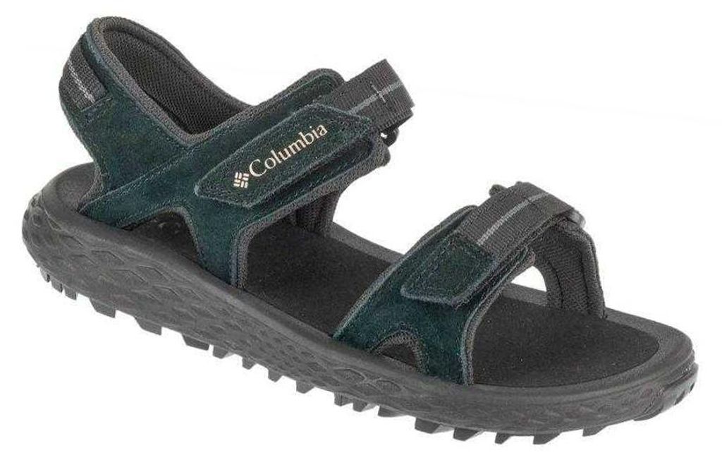 Columbia - "Konos" Sandalen für Damen, Wildleder PP12092 (39 EU) (Schwarz/Grün)