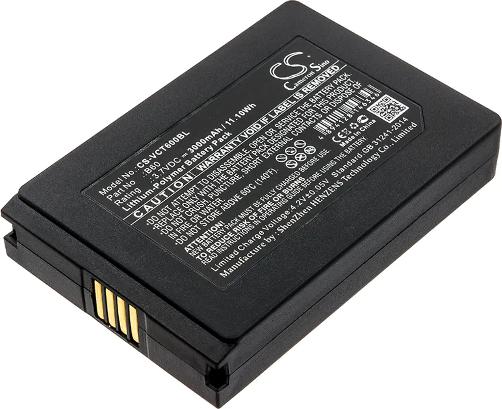 Batterie Li-ion Longue Durée pour VECTRON Mobilepro 3 remplaçant la B60