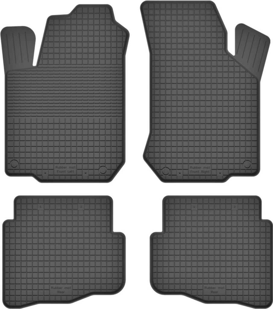 Gummifußmatten 4er Set, universell für: Nissan Almera N16 Fließheck (2000-2006)