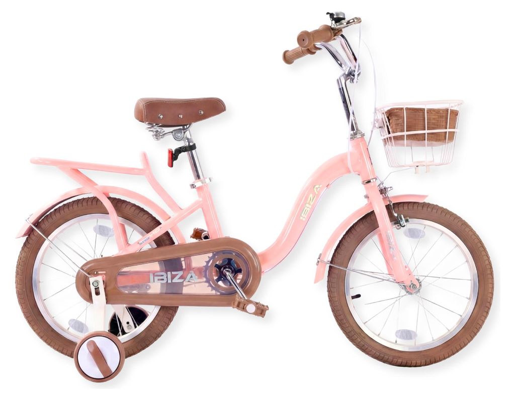 Buxibo - Kinderfahrrad für Mädchen - Ibiza - 16 Zoll - Rosa Produktbild 