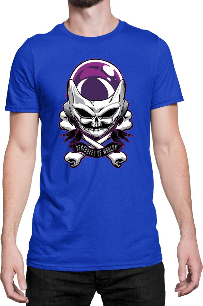 Herren T-Shirt Dragon Anime Manga Ball Z Frieza 01, Man S / Blau