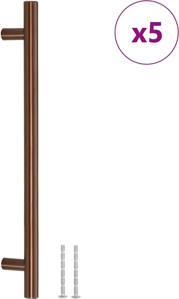 vidaXL Möbelgriffe 5 Stk. Bronzen 192 mm Edelstahl