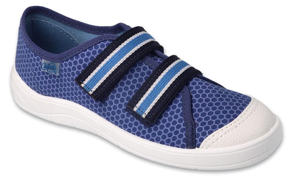Befado Tim 772X003 772Y003 Canvas-Sneaker, blau, mit Klettverschluss
