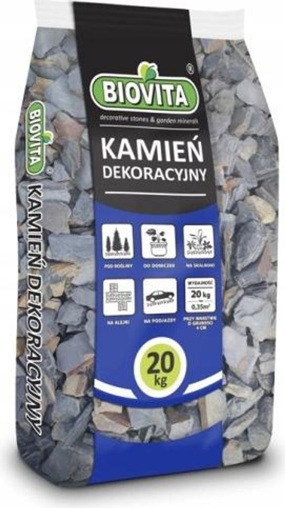 Biovita Schwarz Anthrazit Rinde 32-64mm 20kg