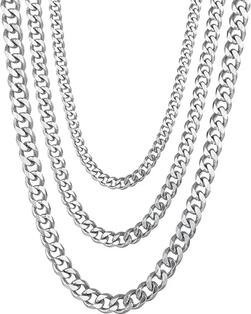Catena Cubana 7mm INF Acciaio 6 Lati - Collana Hip Hop Street Style