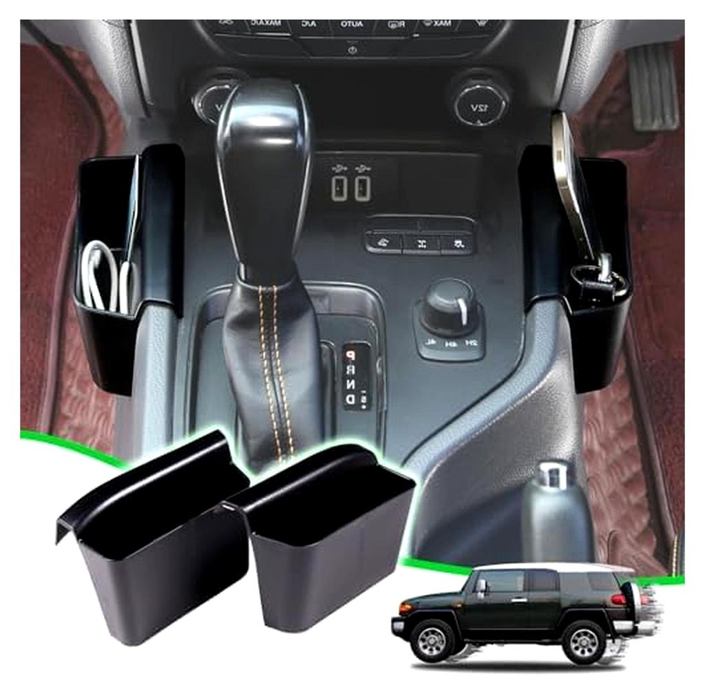 Aufbewahrungsbox für die Mittelkonsolen des Ford Ranger 2015-2021, Innenzubehör, schwarz, 2 Stück