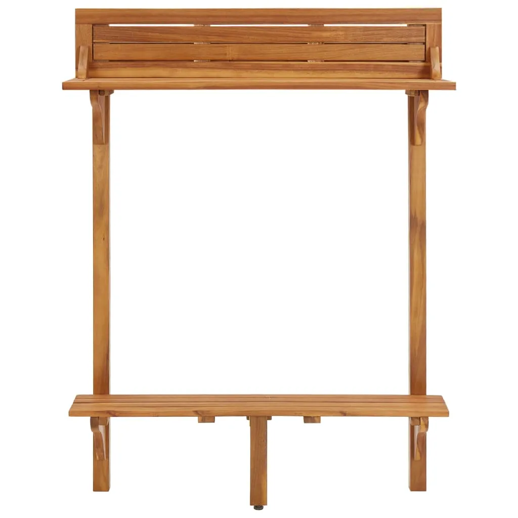 Table de balcon gain de place 90x37 cm pour petit déjeuner extérieur - 11