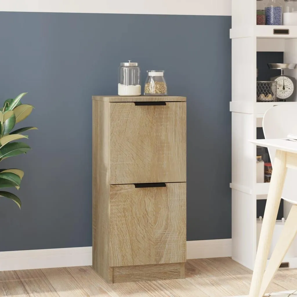 vidaXL Credenza rovere Sonoma 30x30x70 cm materiale a base di legno