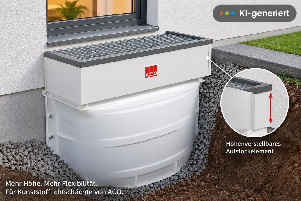 ACO Aufstockelement 100x40x27,5 Seitenschenkel kürz-und Produktbild 
