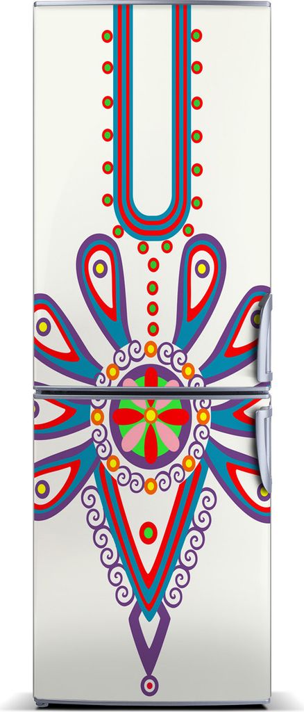 Tulup Kühlschrankdekoration - Magnetmatte - 70 cm x 190 cm - Magnet auf dem Kühlschrank - Polnische Volksmuster