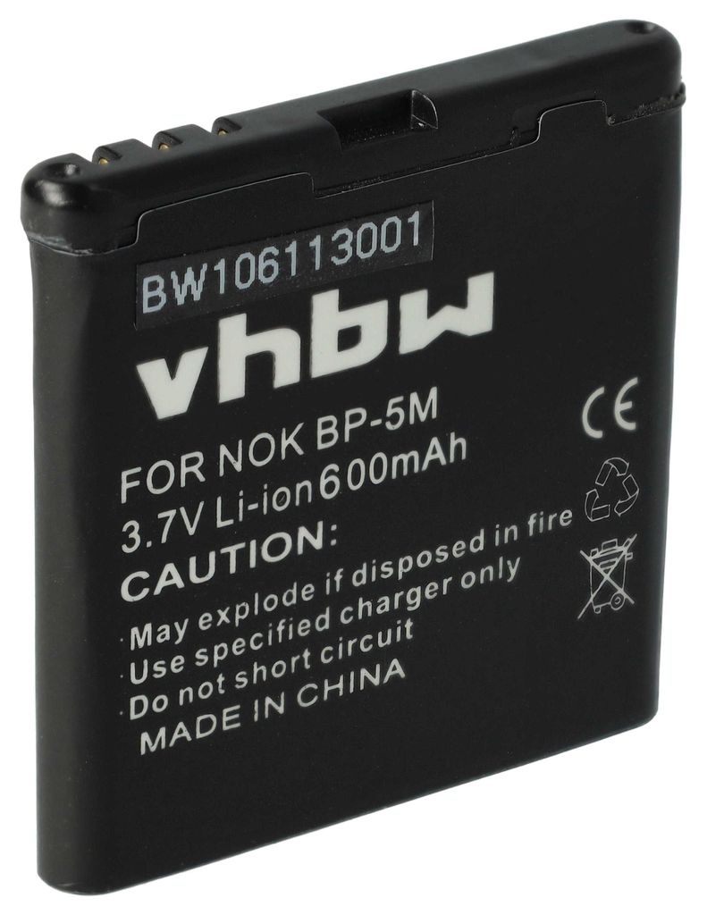 vhbw Akku kompatibel mit Yixinxin 2.7K Handy Smartphone Telefon (600 mAh, 3,7 V, Li-Ion)