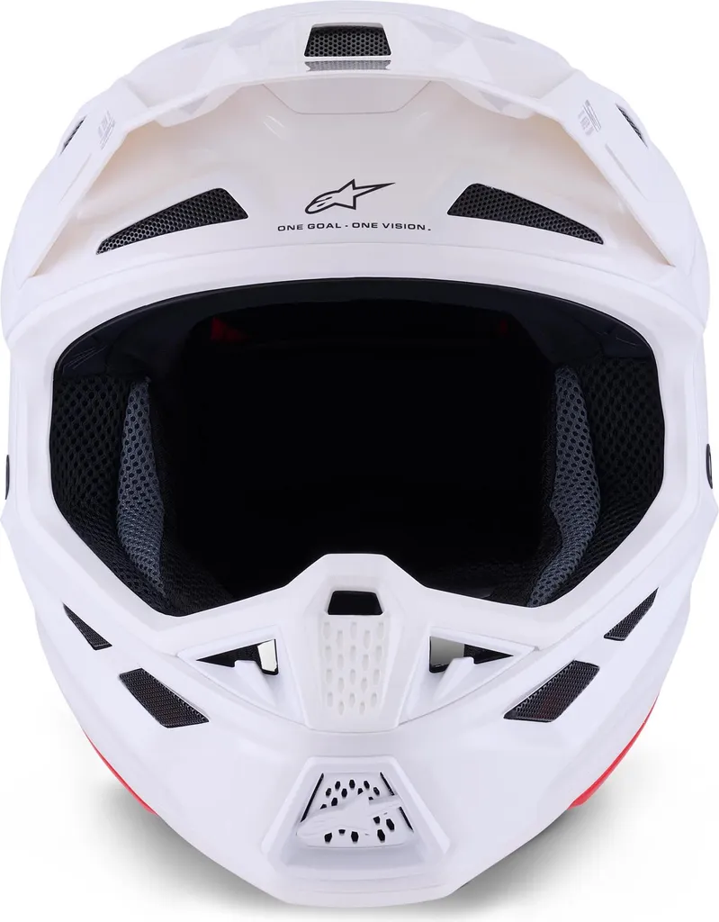 Casque Alpinestars S-M7 Solid Blanc Taille S avec Coque Légère et Aérée