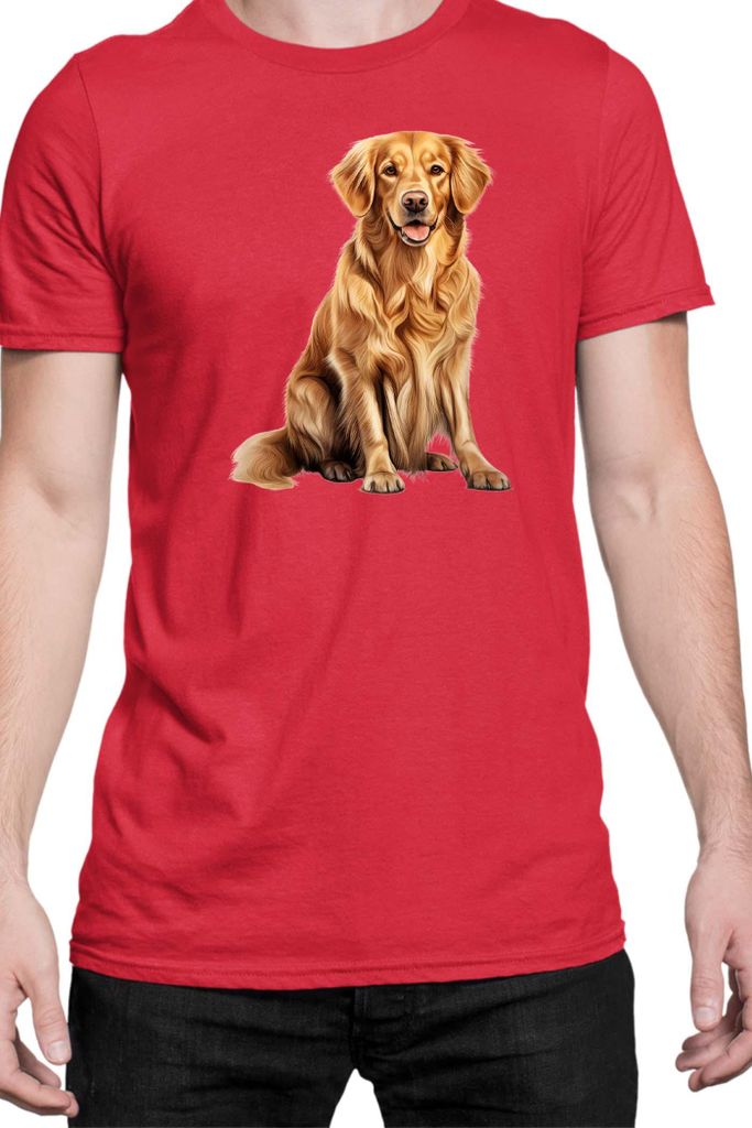 Herren T-Shirt Dogs Breeds Great Dane Dog Breed 005, Man L / Rot