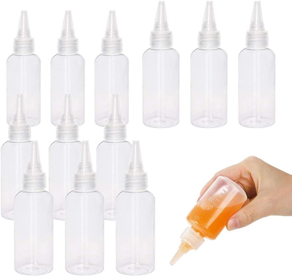 12 flexible Flaschen mit Schraubverschluss (6 x 15 ml + 6 x 20 ml), ideal für kleine Mengen auf Reisen oder für DIY-Projekte