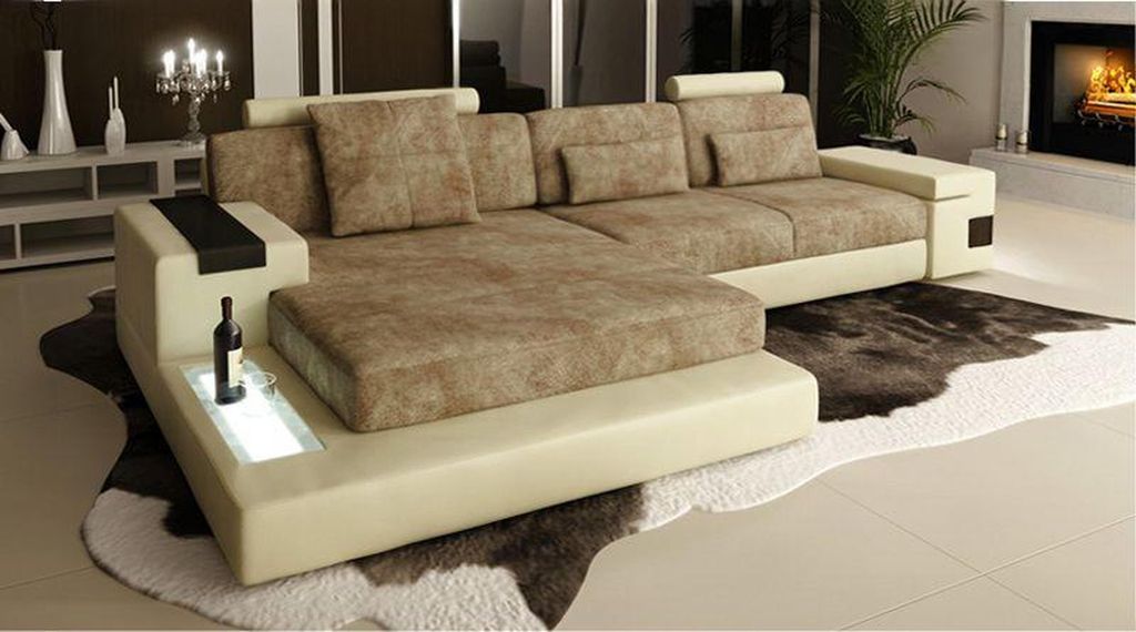 Sofa Couch Ecksofa Eck Ecke Landschaft Polster Design Wohn L Form
